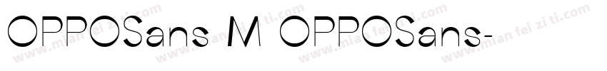 OPPOSans M OPPOSans字体转换